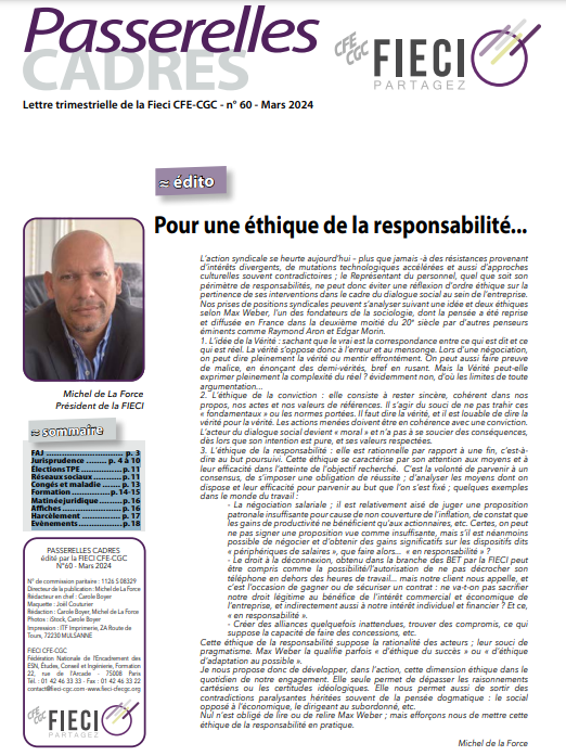 FAJ .............................. p. 3
Jurisprudence ........ p. 4 à 10
Élections TPE ................ p. 11
Réseaux sociaux ........... p. 11
Congés et maladie ....... p. 13
Formation ............... p. 14-15
Matinée juridique ......... p. 16
Affiches ....................... p. 16
Harcèlement ............... p. 17
Evènements ................. p. 18